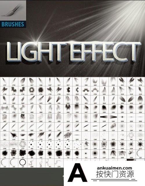 [炫光光效笔刷][插件发布]150射线窗户光阳光光线光束光影情绪背景笔刷