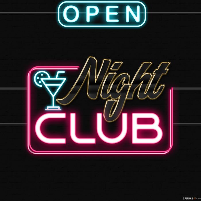 [纹理样式][插件发布]霓虹层风格样式下载 25 Neon Layer Styles