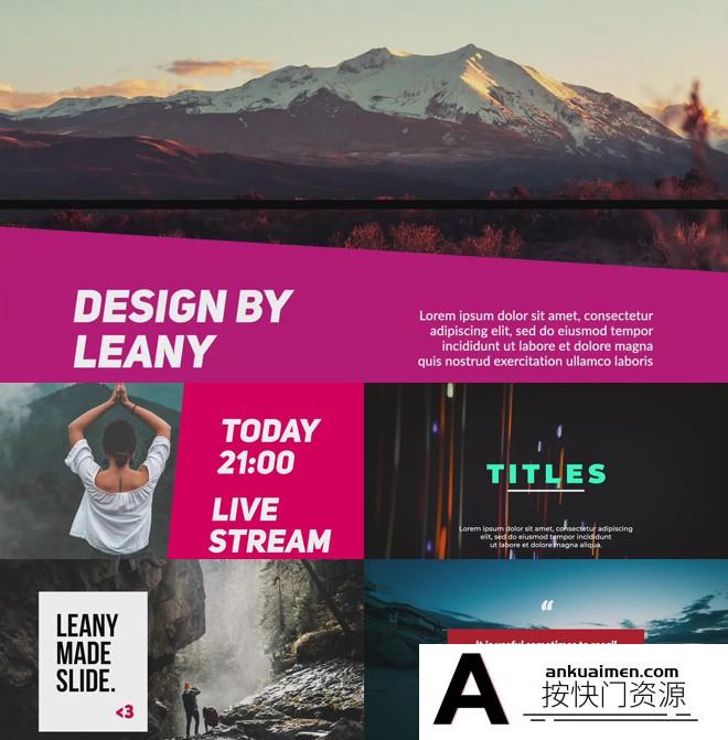 [FCPX发生器]FCPX插件：16组社交媒体视频商业广告演示介绍字幕动画制作