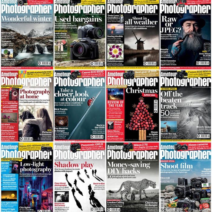 [电子书籍教程]Amateur Photographer 业余摄影师 – 2021年全年摄影杂志1-52期合集