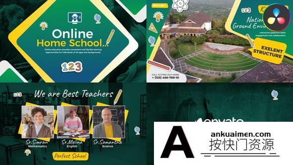 [DaVinci Resolve模板][教程发布]达芬奇在线网课学习模版 Online Home School for DaVinci Resolve
