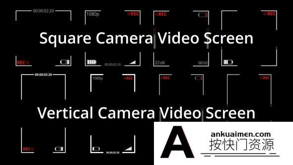 [DaVinci Resolve模板][教程发布]方形和垂直视频录制屏幕取景框-达芬奇模板 Square and Vertical Video Recording Screen