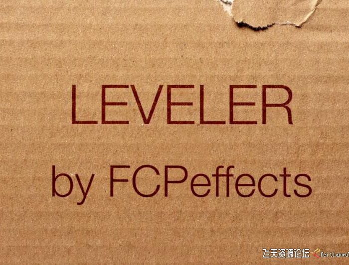 [FCPX发生器]视频图像画面水平矫正工具 FCPEffects Leveler