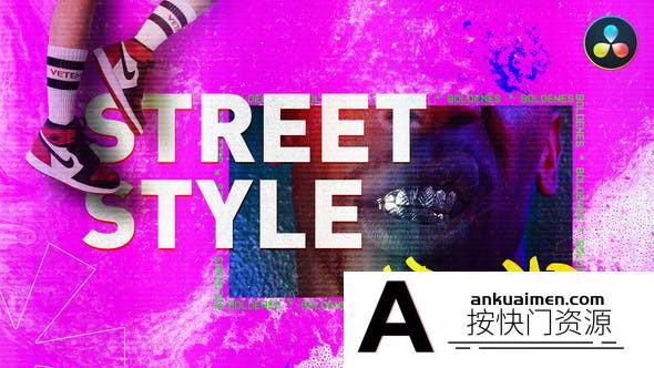 [DaVinci Resolve模板][教程发布]街头风格的促销视频达芬奇模板 Street Style Promo
