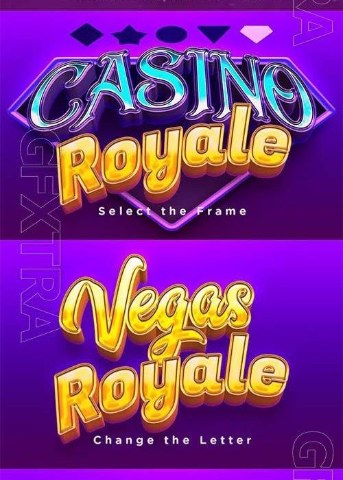 [3D样式][插件发布]电影标题,音乐派对,夜生活赌场标题3D文字样式(PSD格式)