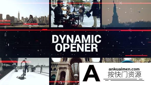[DaVinci Resolve模板][教程发布]动态短视频开场组合动画视频达芬奇模板 Dynamic Short Opener