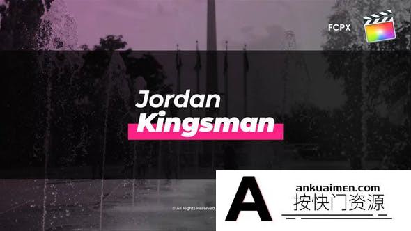 [FCPX发生器]7组简洁人名字幕条动画FCPX插件- Fast and Modern Lower Thirds