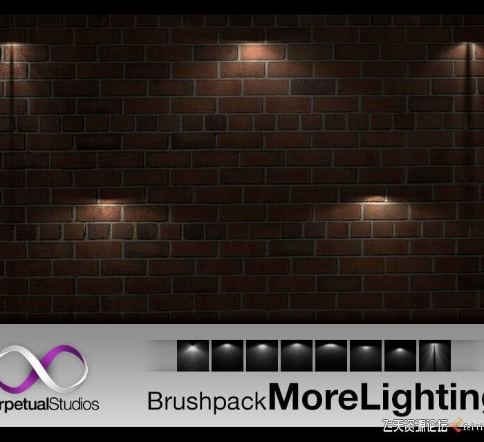 [炫光光效笔刷][插件发布]20+ 灯光照射光影效果Photoshop光线笔刷