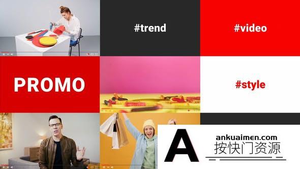 [DaVinci Resolve模板][教程发布]Youtube社交媒体短视频个人资料促销展示达芬奇模板 Youtube Profile Promo