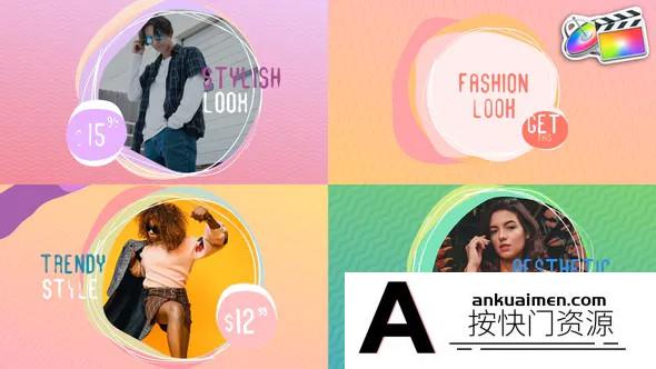 [FCPX发生器]FCPX发生器-多彩液体故事动画效果 Colorful Liquid Slides