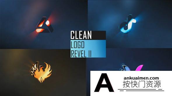 [DaVinci Resolve模板][教程发布]DaVinci Resolve 干净的徽标logo展示模板 Clean Logo Reveal II