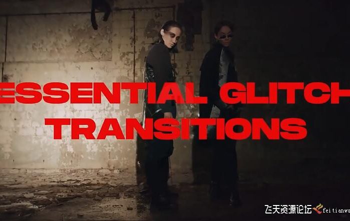 [DaVinci Resolve模板][教程发布]达芬奇模板-40种DaVinci Resolve故障干扰花屏色散转场预设 Essential Glitch Transitions