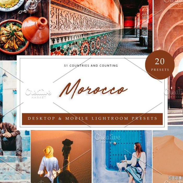 [旅拍LR预设]摩洛哥旅拍人文风光Lightroom预设和移动LR预设  Lightroom Presets, Morocco