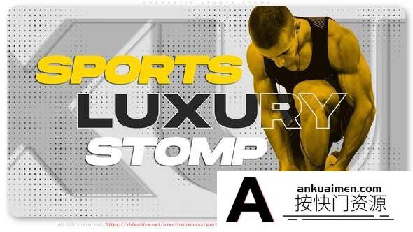 [Premiere模板]PR模板-体育视频健身房定格动画介绍短视频剪辑模板 Sport Shocker. Stomp Promo