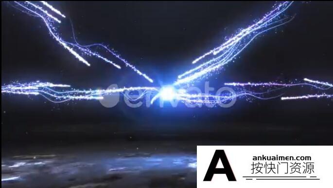 [logo模板]粒子光线汇聚能量球Logo动画AE模板-Energy Orb Logo 1