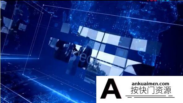 [栏目包装]科技感新闻视频包装片头AE模板- News 24 Intro