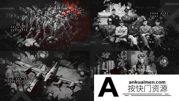 [开场片头]水墨散开遮罩历史图片开场AE模板 Ink Bleed History Opener
