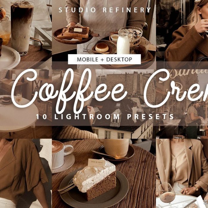 [人像LR预设]咖啡棕色调ins人像LR预设/移动APP预设 Brown Coffee Lightroom Presets
