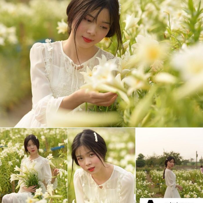 [时尚人像RAW原图]花间美女百合美女阿姨后期RAW原片17P