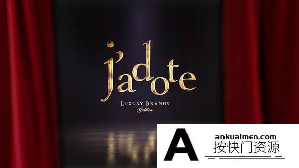 [logo模板]红色帘幕拉开Logo动画AE模板- Curtain Cinema Logo Reveal
