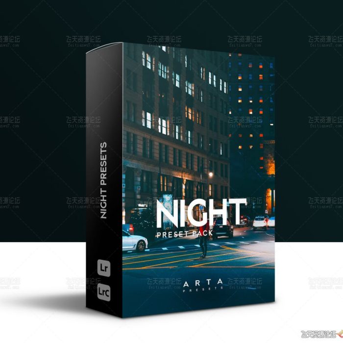[风光LR预设]城市夜景街拍赛博朋克风光LR预设/手机APP预设 NIGHT Lightroom Presets