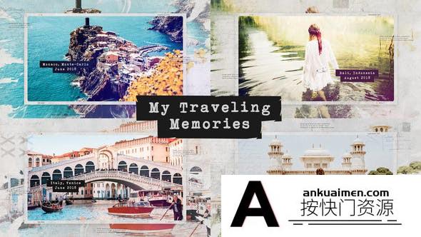 [相册AE模板]家庭旅游照片相册片头AE模板- Traveling Memories – Journey Photo