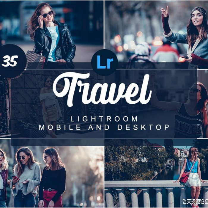 [旅拍LR预设]旅拍人像电影胶片色调Lightroom预设/手机APP滤镜 Travel PRESETS