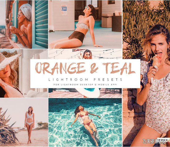 [人像LR预设]INS网红Orange & Teal 预设/APP预设 Orange & Teal Lightroom Presets