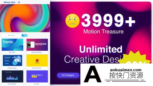 [AE脚本]AE脚本-3999+商业图表图形栏目包装社交媒体表情文本标题排版动画元素工具包