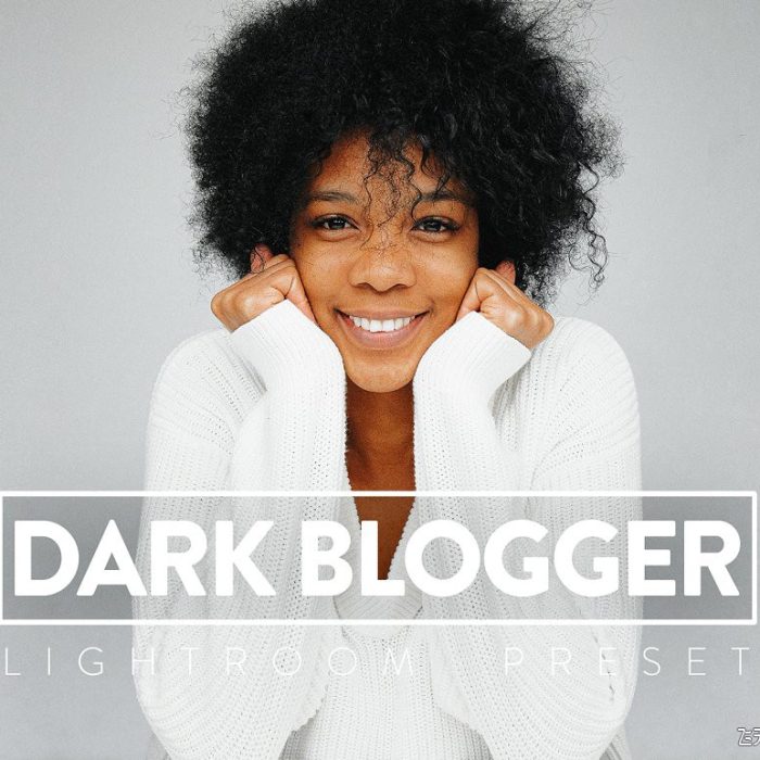 [人像LR预设]杂志INS博客人像Lightroom预设/手机版预设 DARK BLOGGER Lightroom Presets