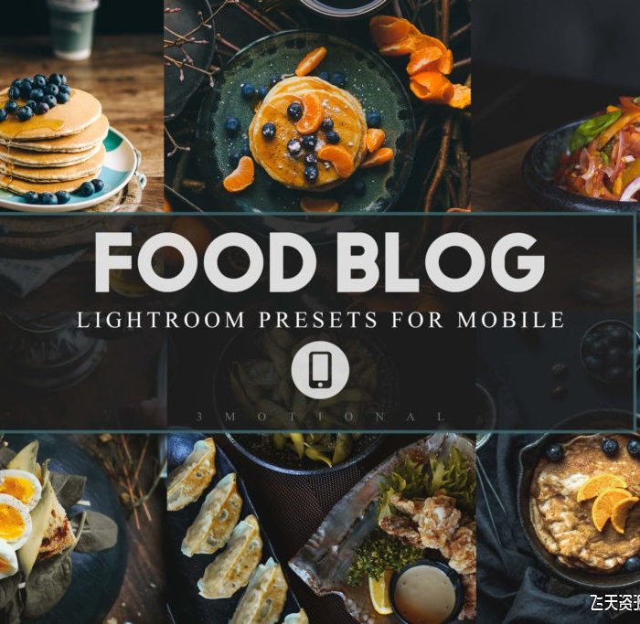 [手机版lr预设]INS风网红美食博客明亮胶片手机版LR预设 Mobile Lightroom Presets