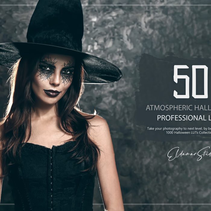万圣节电影气氛LUT预设及Lightroom预设 50 Atmospheric Halloween LUTs and Presets