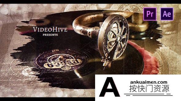 [Premiere预设]PR预设+AE模板-水墨笔刷遮罩回忆照片相册片头 Brush Memories Paintbrush Slideshow