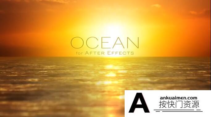 [开场片头]海面水面流动特效AE模板- Creationeffects Ocean for After Effects
