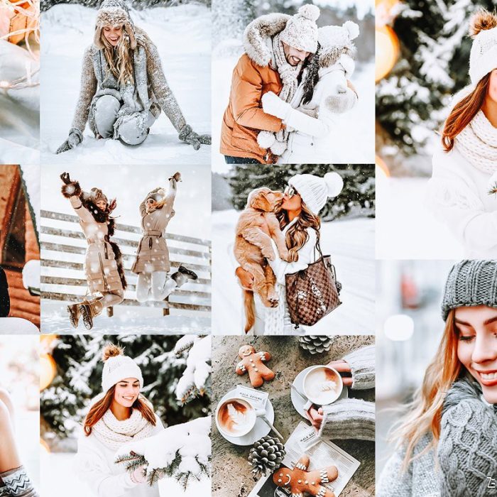 [风光LR预设]冬季仙境通透明亮LR预设+手机版APP预设WINTER WONDERLAND LIGHTROOM