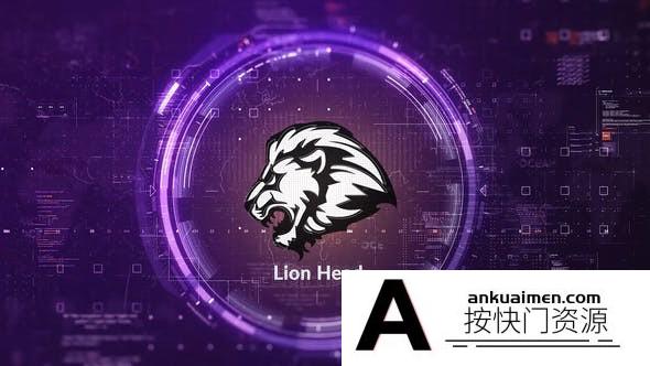 [logo模板]科技感圆环Logo动画AE模板- Digital Ring Logo