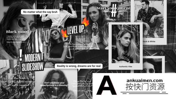 [相册AE模板]生活记录照片相册展示片头AE模板- Aesthetic Photo Slideshow
