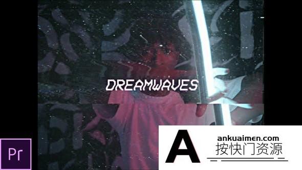 [Premiere模板]PR模板-80年代复古动画带VHS纹理宣传片模板 Dreamwaves – VHS Promo
