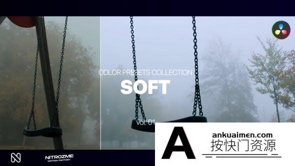 柔和色彩电影视频调色LUT预设第1卷 Soft LUT Collection Vol. 01