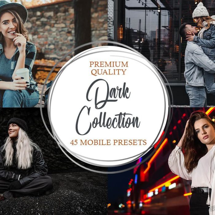 [胶片LR预设]暗室电影胶片LR预设/手机APP调色滤镜 Dark Collection Mobile Presets