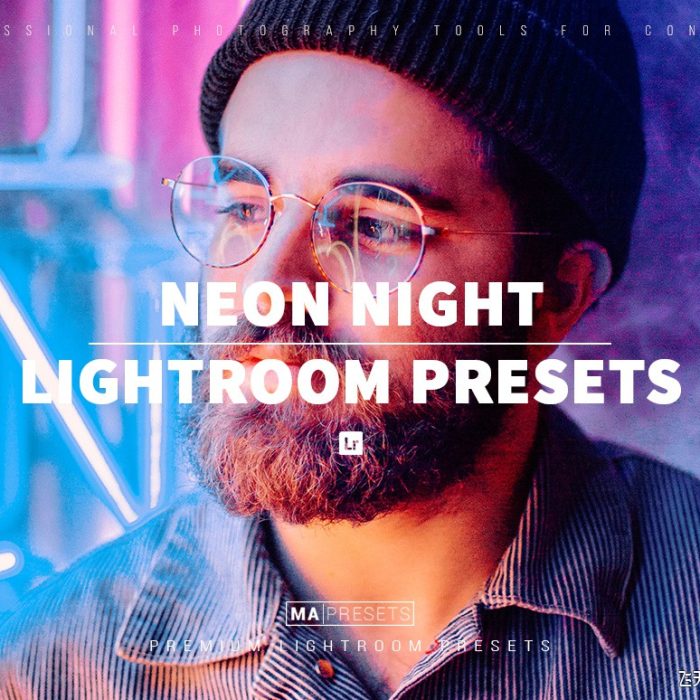 [风光LR预设]城市街道霓虹夜景风光人像Lightroom预设 NEON NIGHT Lightroom Presets