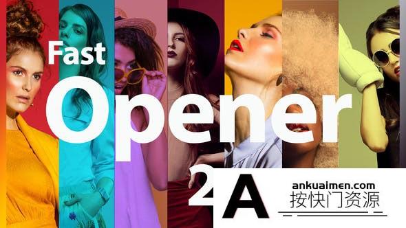 [开场片头]视频展示快闪片头AE模板- Fast Opener 02