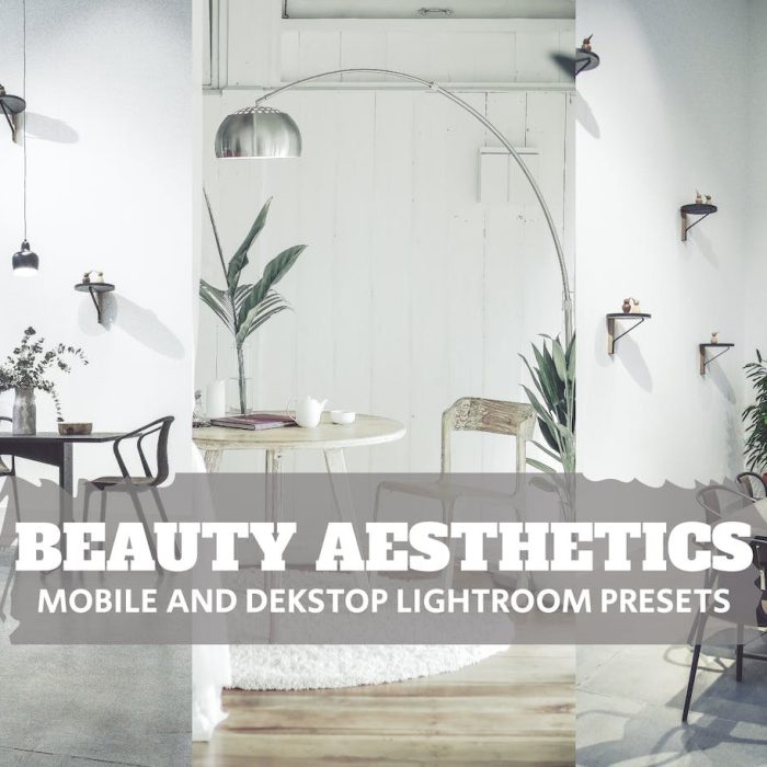 [风光LR预设]现代室内摄影后期调色Lightroom预设 Beauty Aesthetics Presets