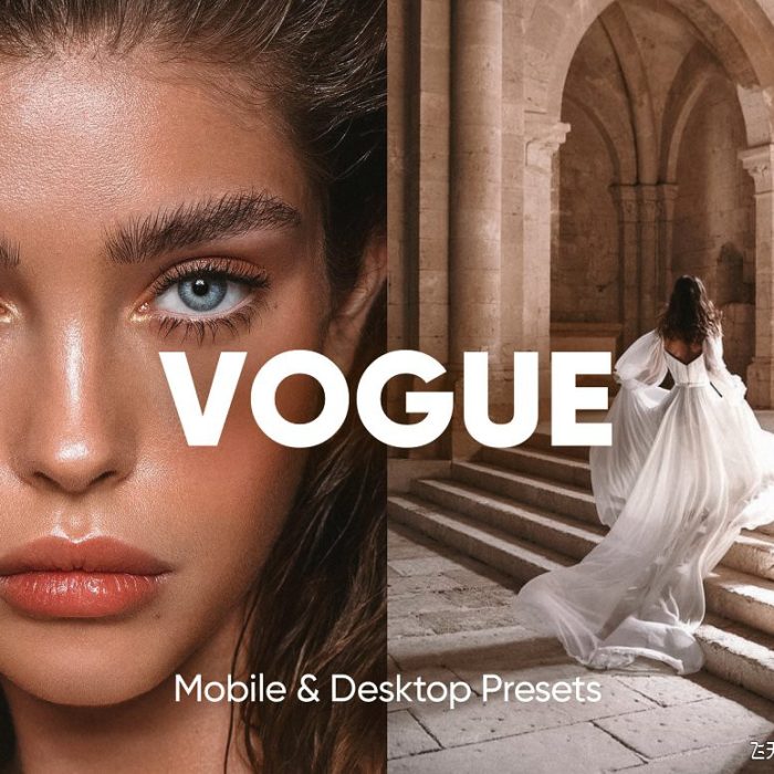 [人像LR预设]INS流行时尚人像摄影后期调色Lightroom预设 VOGUE LIGHTROOM PRESETS
