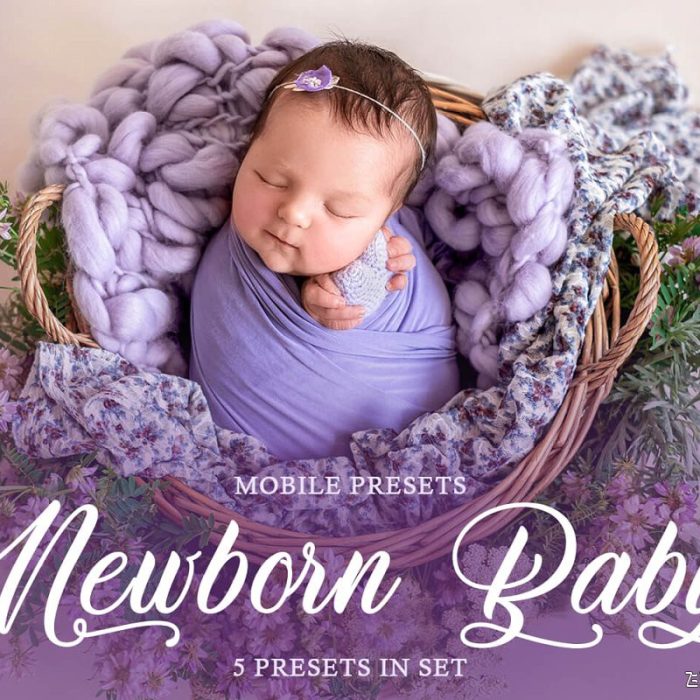 [新生儿童预设]新生婴儿调色美白润饰LR预设/APP预设 Newborn Baby Mobile Presets