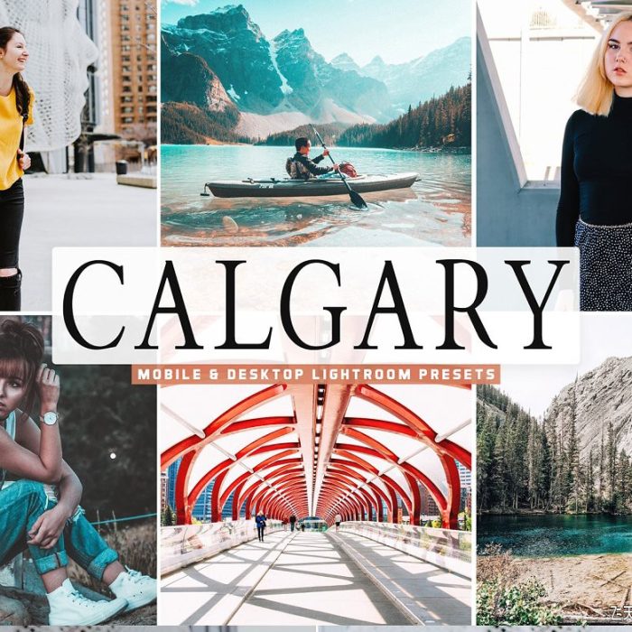 [旅拍LR预设]卡尔加里旅拍褪色胶片感LR预设/APP滤镜 Calgary Pro Lightroom Pre…