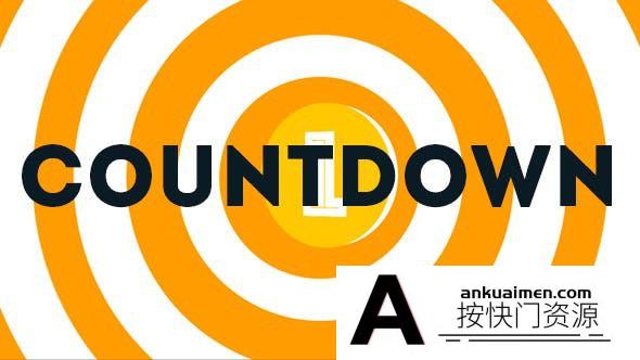 [logo模板]倒计时Logo动画AE模板- Countdown Logo