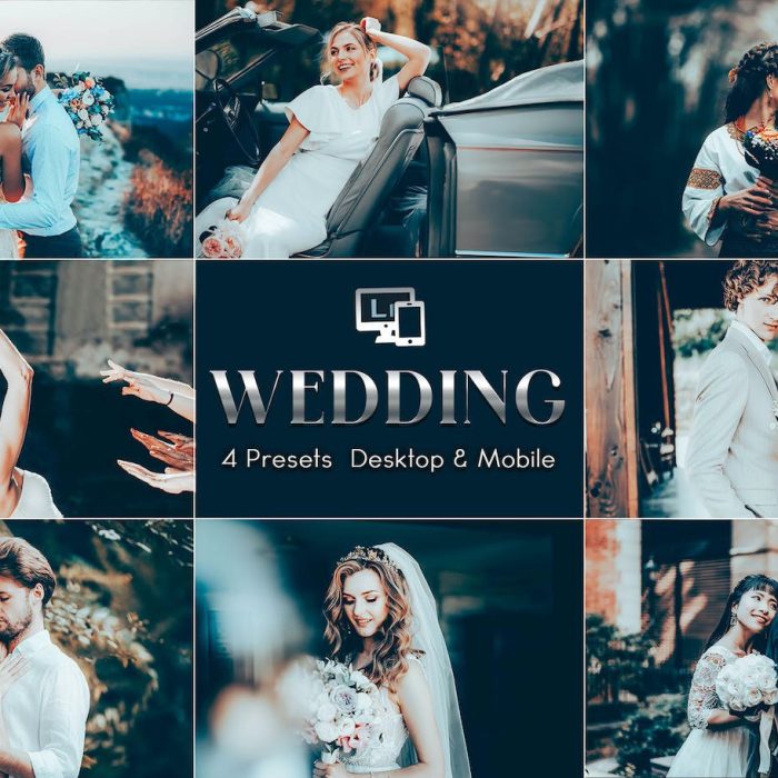 [婚礼LR预设]电影婚礼跟拍Lightroom预设 Wedding Vibes Photo Effects Presets