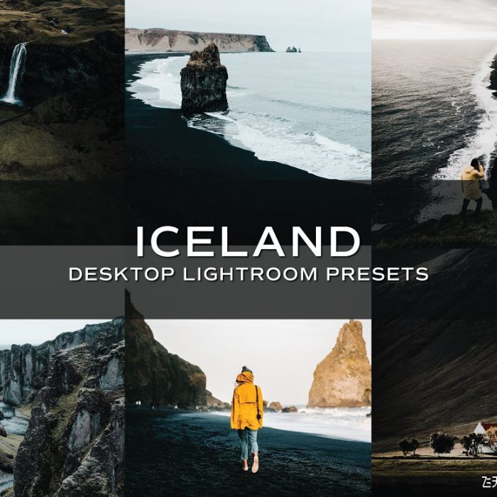 [旅拍LR预设]冰岛旅拍情绪美学电影色调Lightroom预设/手机APP滤镜 Iceland Lightroom Presets