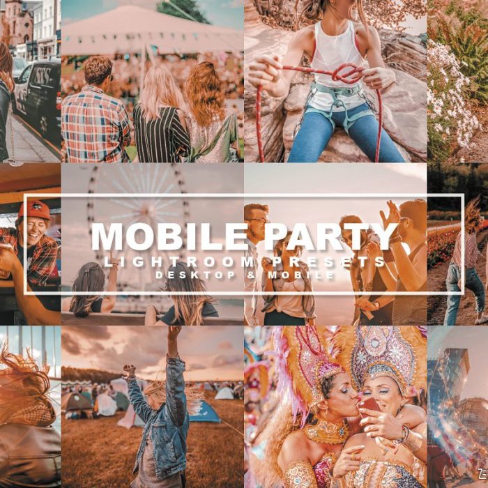 [人像LR预设]派对聚会暖色调Lightroom预设/手机版APP预设 Mobile Party Lightroom